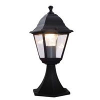 LATARNIA SŁUPEK LAMPA BENOIT 38CM IP44 60W ALUMINUM CZARNA
