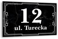 Tabliczka Tablica ADRESOWA ALUMINIOWA Numer domu posesji cyfry ulica 40x30