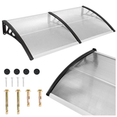 Daszek nad drzwi zadaszenie 200x100 cm przezroczysty