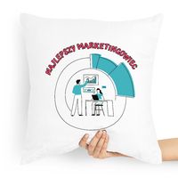 Prezent Poduszka Dla Margetingowca Marketing Z Nadrukiem Ze Zdjęciem