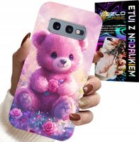 ETUI DO SAMSUNG GALAXY S10E - SŁODKI MIŚ NA RÓŻOWYM TLE, CASE + FOLIA