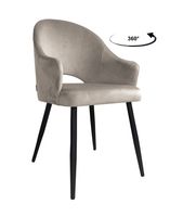 Krzesło obrotowe Velvet podstawa czarna MG09