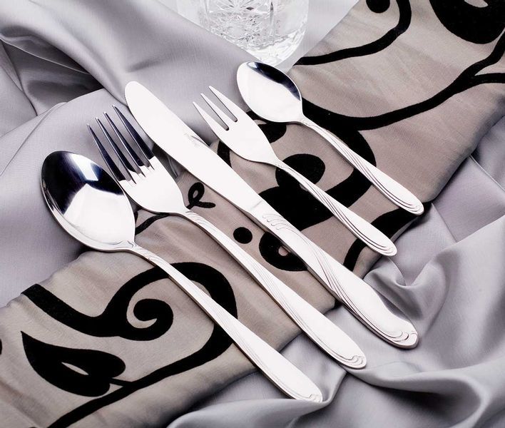 Sztućce w Walizce 72 ele 12 osób Połysk KINGHoff zdjęcie 14