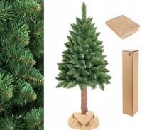 XXL DUŻA CHOINKA SZTUCZNA NA PNIU ZIELONA SOSNA 220 cm PREMIUM