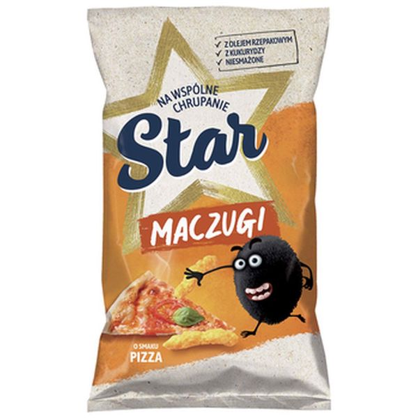 Star Maczugi Chrupki kukurydziane o smaku pizzy 80 g zdjęcie 2