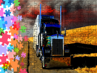 Puzzle tradycyjne Ciężarówki