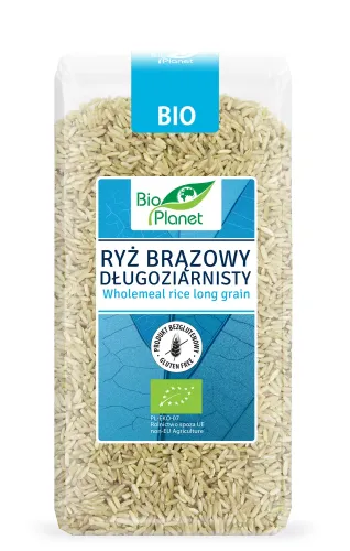 RyŻ BrĄzowy DŁugoziarnisty Bezglutenowy BIO 500 g - BIO Planet na Arena.pl