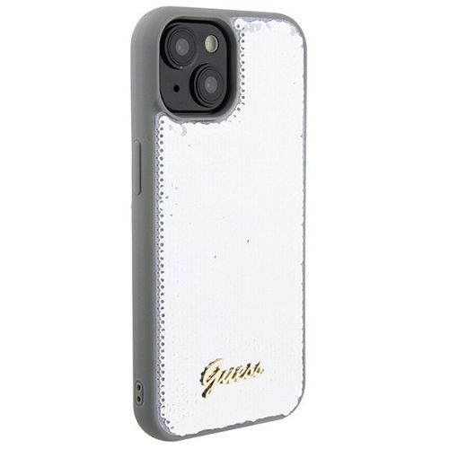 Guess GUHCP15SPSFDGSS iPhone 15 6.1" srebrny/silver hardcase Sequin Script na Arena.pl