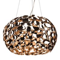 Złota lampa wisząca Carera glamour kula ball do salonu
