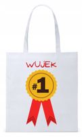 Dla Wujka Wujaszka Prezent Torba Eco Biała Shopper Z Nadrukiem Ze Zdjęciem