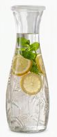 Karafka szklana z pokrywką 1l wz. 2 tłoczony wzór do soków wody napojów