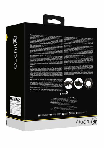 Open Mouth Gag with Plug Stopper - Black na Arena.pl