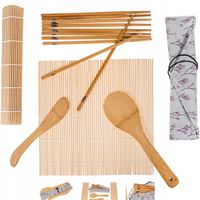 MATA DO SUSHI + AKCESORIA DREWNIANE