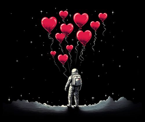 Plakat 60x50cm Astronauta Własnych Celi na Arena.pl