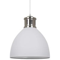 LAMPA wisząca LOLA MD-HN8100-WH+S.NICK Italux metalowa OPRAWA industrialny ZWIS loft kopuła biała