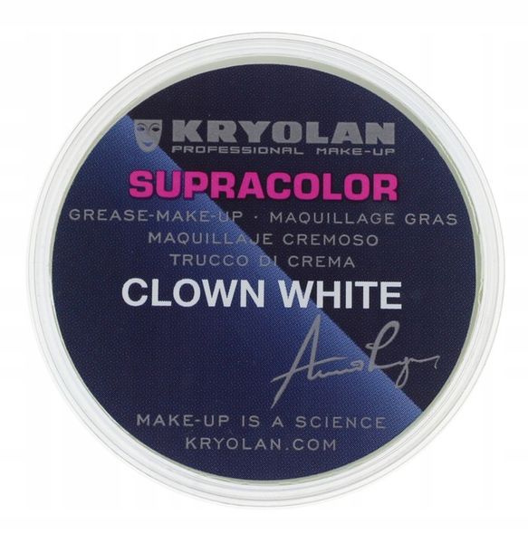 KRYOLAN - SUPRACOLOR CLOWN WHITE Farba do twarzy zdjęcie 1