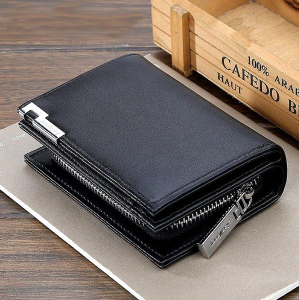 Męski Portfel Skórzany Czarny Skóra Elegancki Etui zdjęcie 5