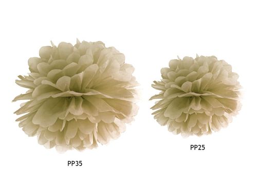 Pompon bibułowy złoty 35cm na Arena.pl