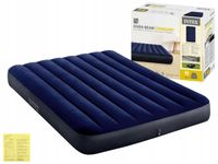 Materac Dmuchany Welurowy Dwuosobowy Łóżko 137x191x25 Intex 64758