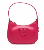 PINKO Skórzana hobo MINI HALF MOON VITELLO SPAZZOL