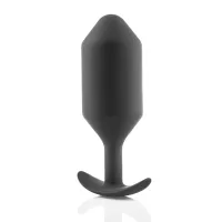 b-vibe snug plug 6 black - silikonowy model anatomiczny 515g
