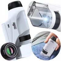 MINI MIKROSKOP KIESZONKOWY PRZENOŚNY ZABAWKA EDUKACYJNA DLA DZIECI OPTYCZNY