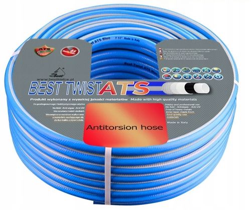 WÓZEK ALU WĄŻ OGRODOWY 6-WARSTWOWY NIESKRĘCAJĄCY SIĘ 1/2" 50 M BEST POLSKA na Arena.pl