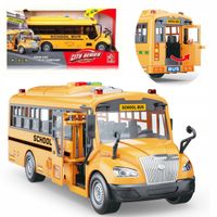 2X Duży Autobus Szkolny Matadi Otwierane Drzwi, Światło i Dźwięki
