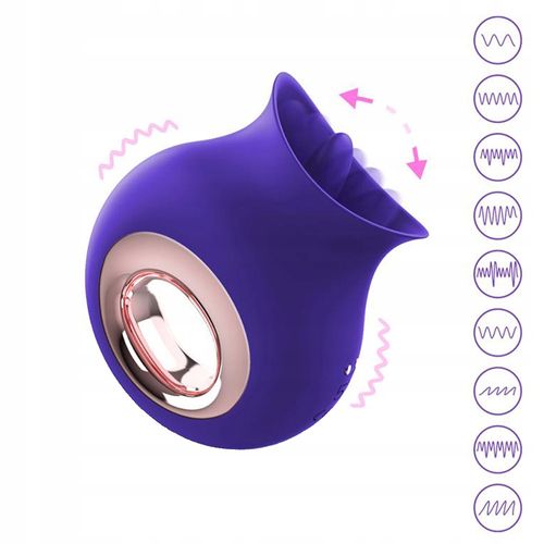 Masażer, stymulator łechtaczki z ruchomym języczkiem i wibracjami. na Arena.pl