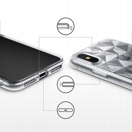 ETUI RINGKE PRISM GLITTER IPHONE X + SZKŁO BENKS na Arena.pl