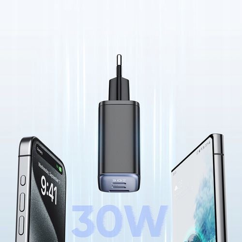 mcdodo szybka ładowarka sieciowa do iphone 2xusb-c 1xusb pd 30w miernik led na Arena.pl