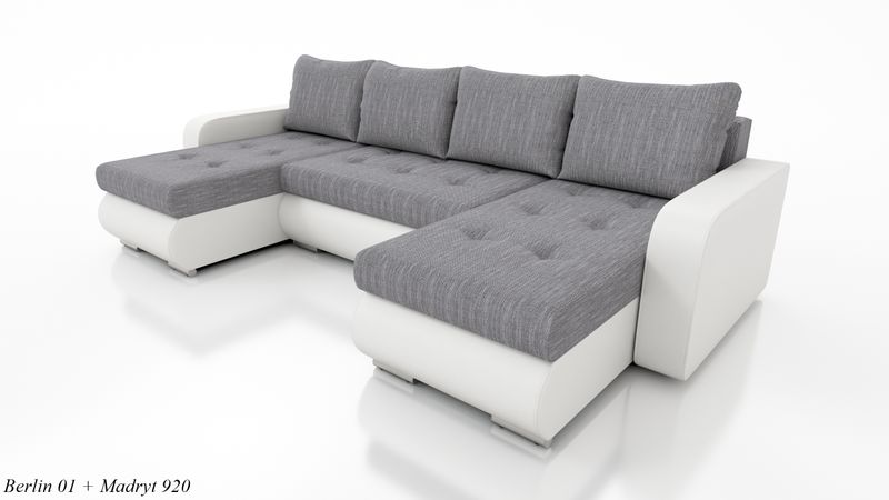 Narożnik Davos U na sprężynach, rozkładany zdjęcie 7