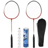 Zestaw do badmintona paletki 2szt. i lotki 6 szt.