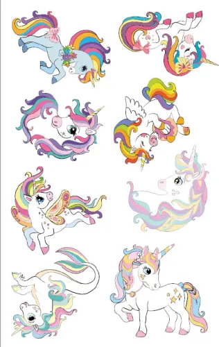 Kolorowanka Z Tatuażami. Jednorożce na Arena.pl