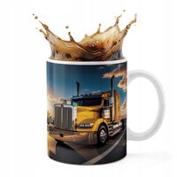 KUBEK CERAMICZNY 330ML DRUK - TIR CIĘŻARÓWKA TRANSPORT SPEDYCJA