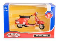 skuter msz 1:18 1976 vespa 200 rally czerwony