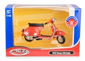 skuter msz 1:18 1976 vespa 200 rally czerwony