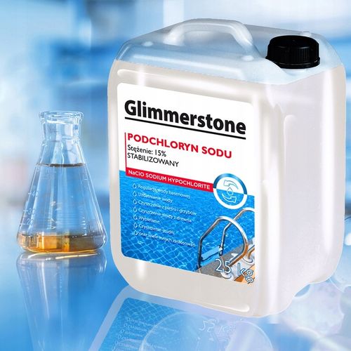 PODCHLORYN SODU STABILIZOWANY 15% CHLOR W PŁYNIE DO BASENU STUDNI 25kg na Arena.pl