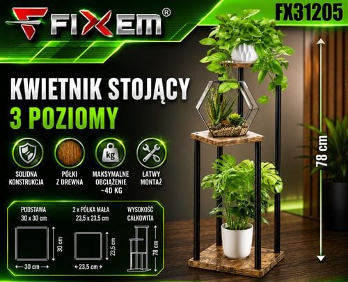 kwietnik stojący 3 poziomy na Arena.pl