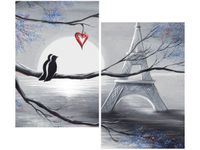 OBRAZ PTAKI ROMANTYCZNYM PARYŻU