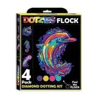 diamond dotz adults flocked neon sea life 4453