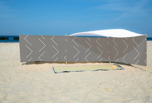 PARAWAN PLAŻOWY Geometria z indywidualnym  napisem 3 PANELE 26.3 na Arena.pl