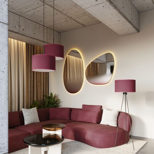 Lampa podłogowa NEVIA burgund na Arena.pl