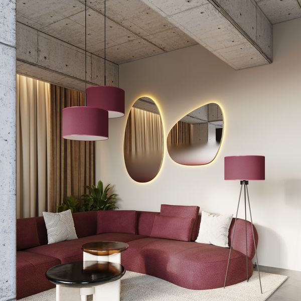 Lampa podłogowa NEVIA burgund zdjęcie 13