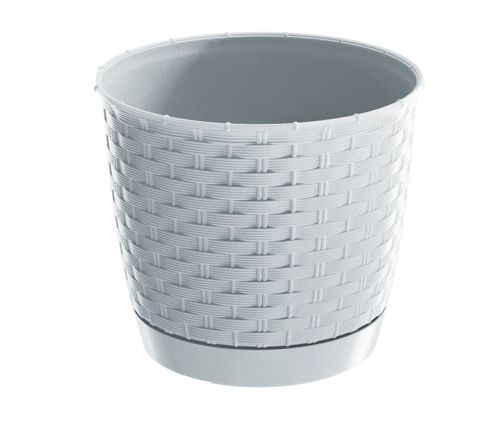 doniczka z podstawką  RATOLLA round 30x h26,4cm biała na Arena.pl
