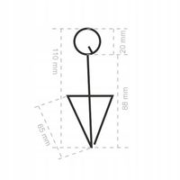 Podstawka cenowa trójkątna do cenówek 25 szt.