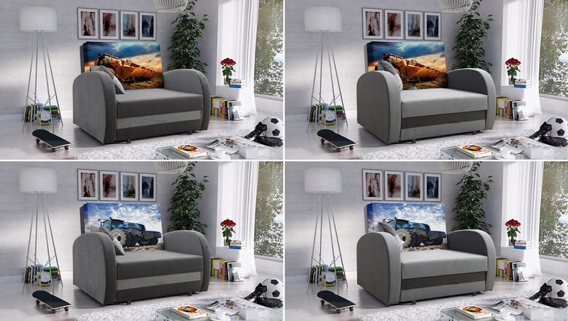 Sofa TOLA, pojemnik na pościel, bogata kolorystyka zdjęcie 2