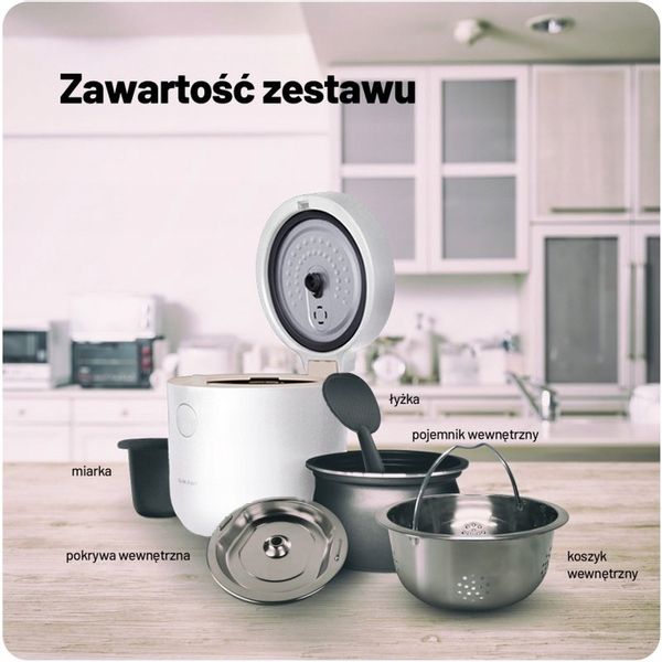 Ryżowar Urządzenie Do Gotowania Ryżu Low Sugar Rice Cooker + Akcesoria zdjęcie 12