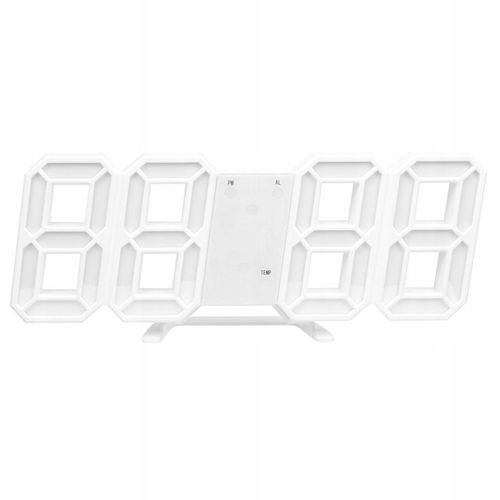 4w1 Zegar cyfrowy LED 3D ścienny stojący budzik termometr data alarm na Arena.pl