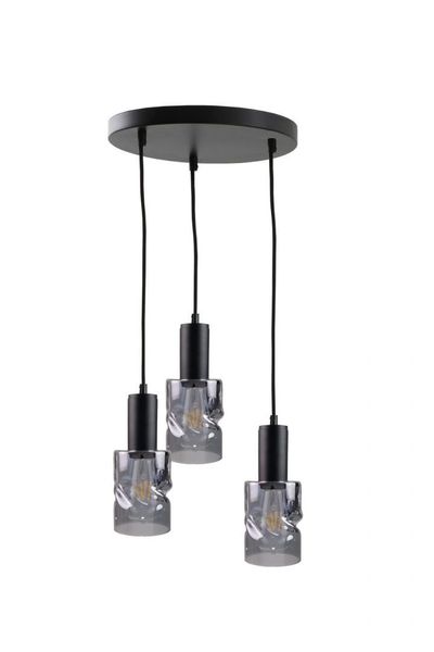 Lampa wisząca 3xE27 CROSS BLACK zdjęcie 1